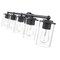 Z-Lite Thayer Vanity, 5-Light, 39 In.W x 5.75 In.L x 8.75 In.H, Matte Black/Clear 742-5V-MB - alternate 3